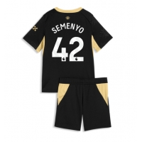 Camiseta Manchester City Antoine Semenyo #42 Segunda Equipación Replica 2026-27 para niños mangas cortas (+ Pantalones cortos)